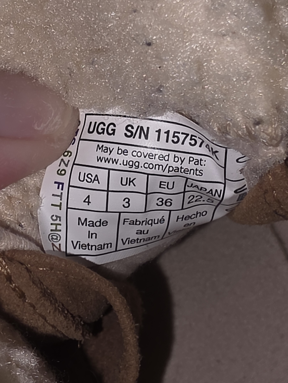 UGG Kids' Terretrail Cozy Lace Suede Faux-Shearling Chestnut Ankle Boots Size 4 - Picture 7 of 7